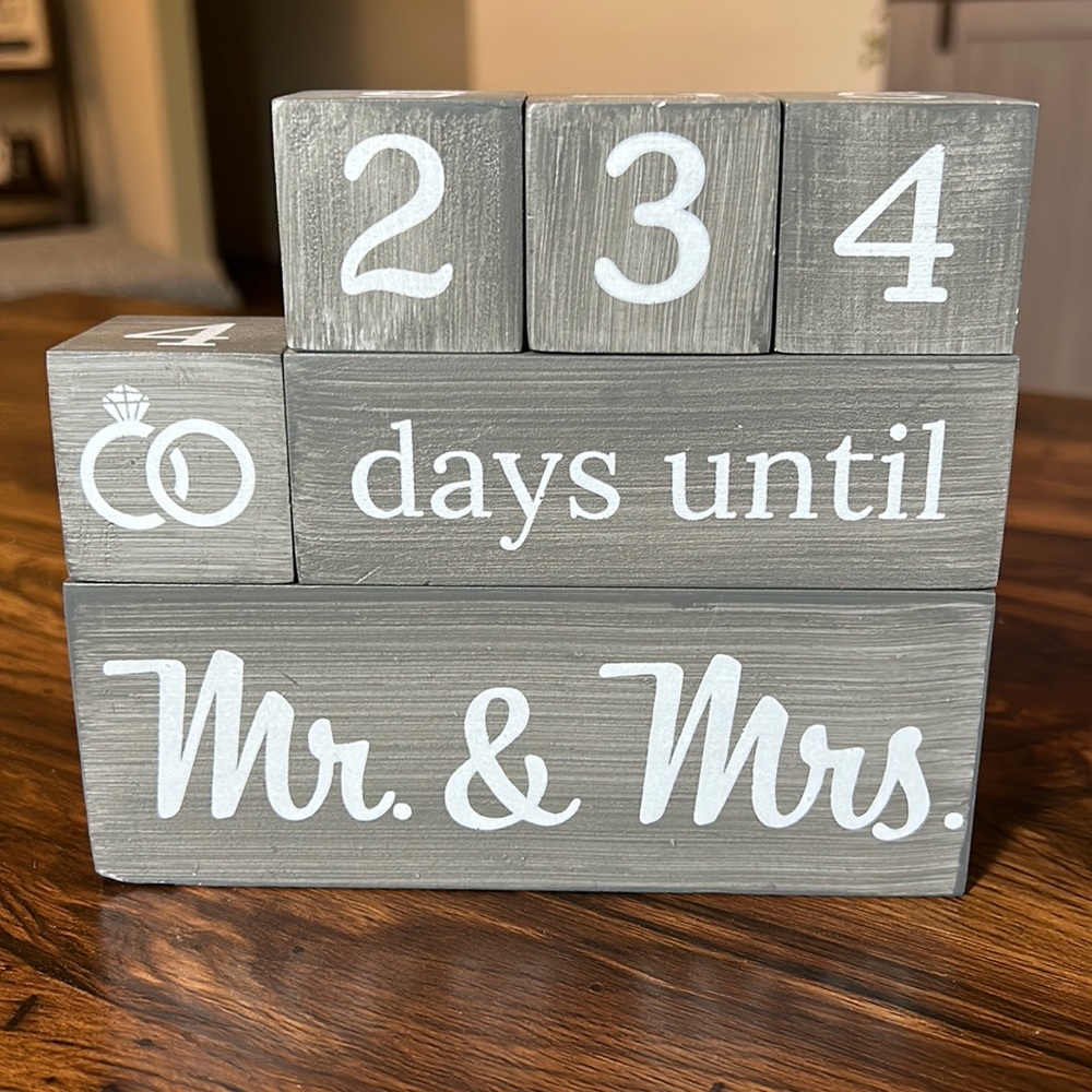 Wedding Countdown Sign